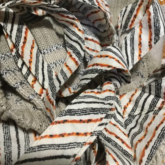 Free People size small peasant striped mini BOHO - Picture 5 of 10